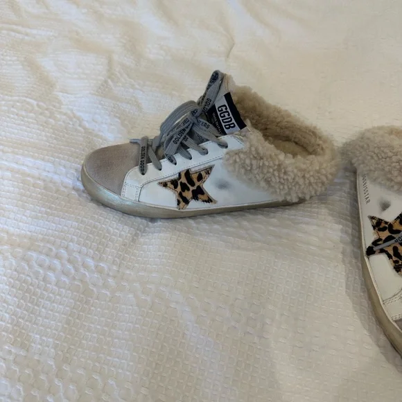 Golden Goose Dupe White and Cream Slippers - Picture 3 of 3